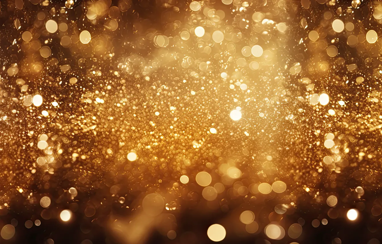 Photo wallpaper light, glare, background, gold, Shine, new year, texture, sequins