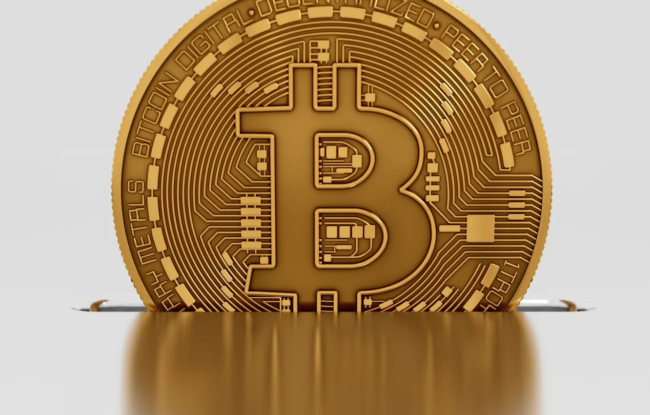 Photo wallpaper logo, currency, bitcoin, bitcoin, btc
