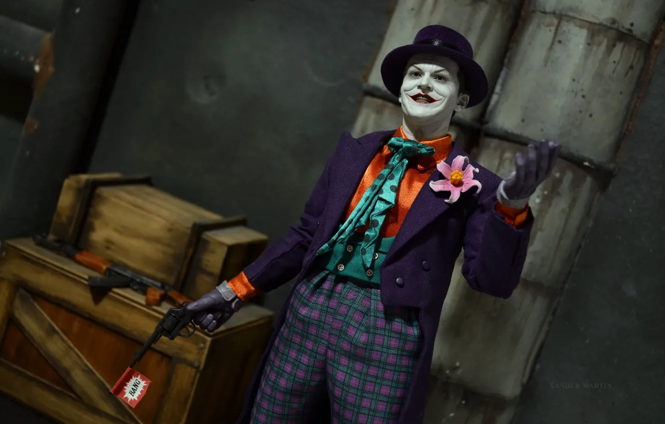 Photo wallpaper weapons, background, Joker
