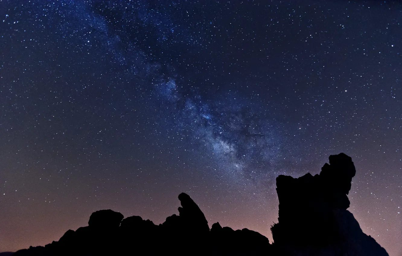 Photo wallpaper space, stars, night, the milky way