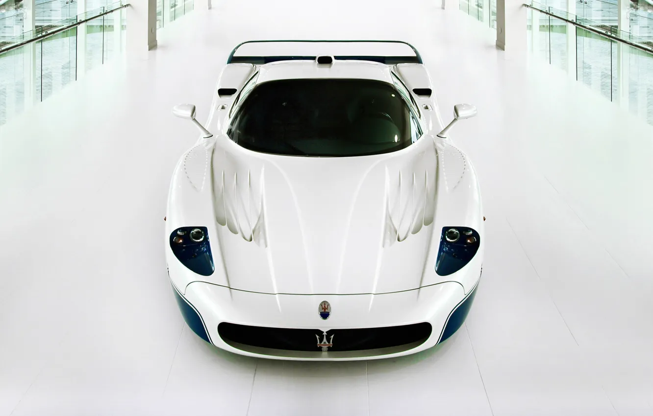 Photo wallpaper white, supercar, Maserati, Maserati MC12