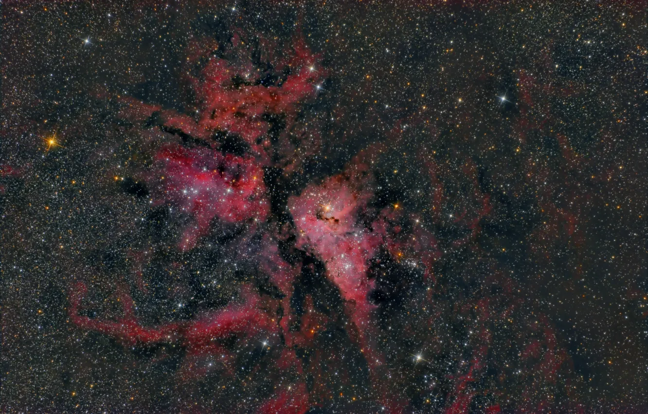 Photo wallpaper NGC 3372, Kiel, emission nebula, in the constellation