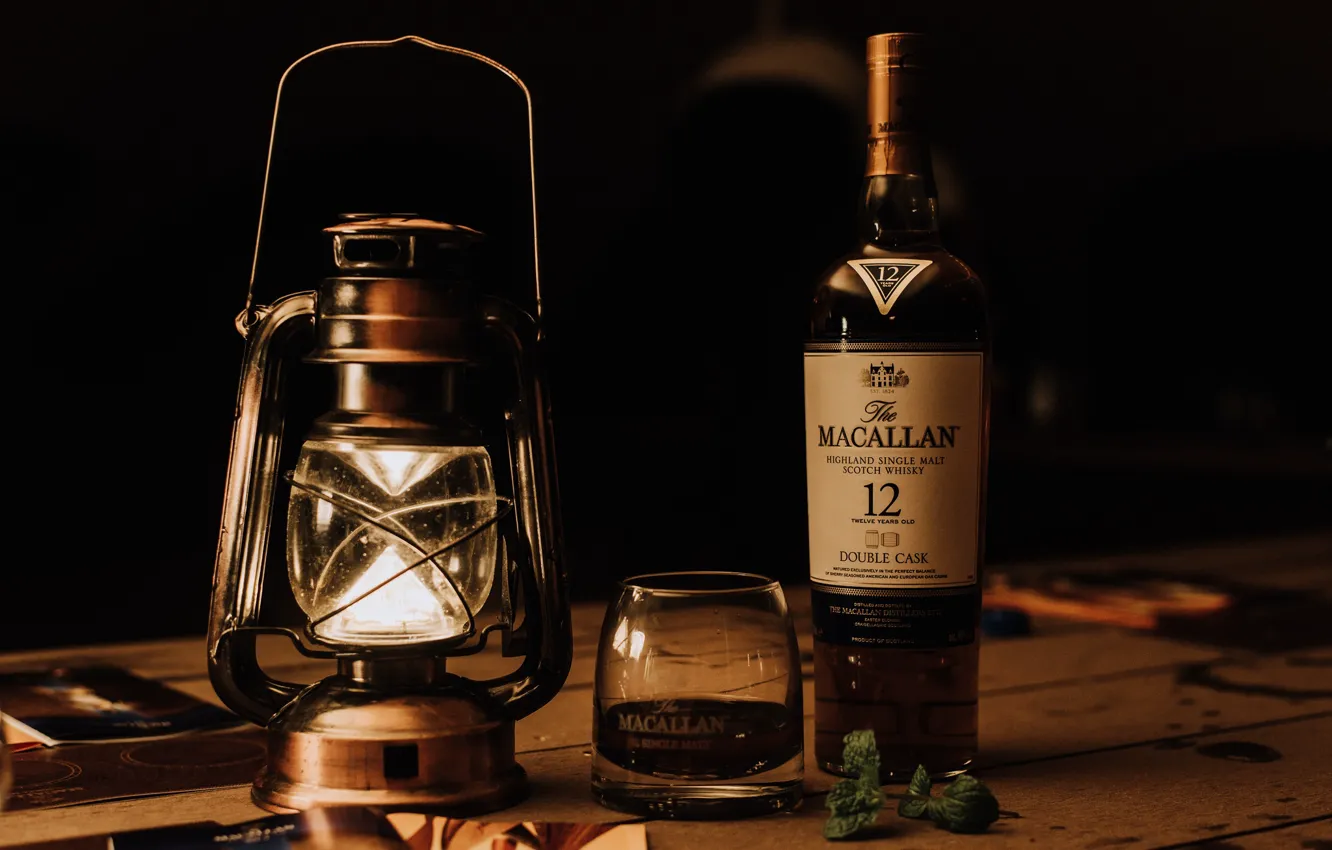 Photo wallpaper bottle, alcohol, whiskey, glass, lights