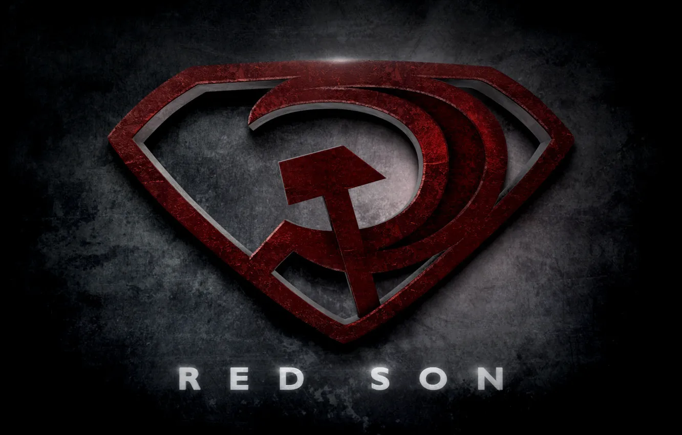 Photo wallpaper Superman, Superman, red son, red son