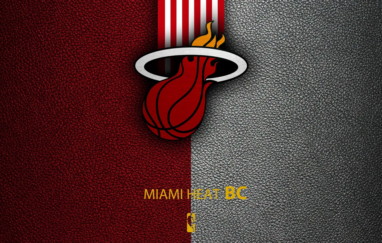 Photo wallpaper wallpaper, sport, logo, basketball, NBA, Miami Heat