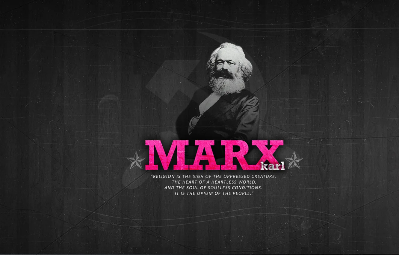 Photo wallpaper Karl Marx, policies, great people