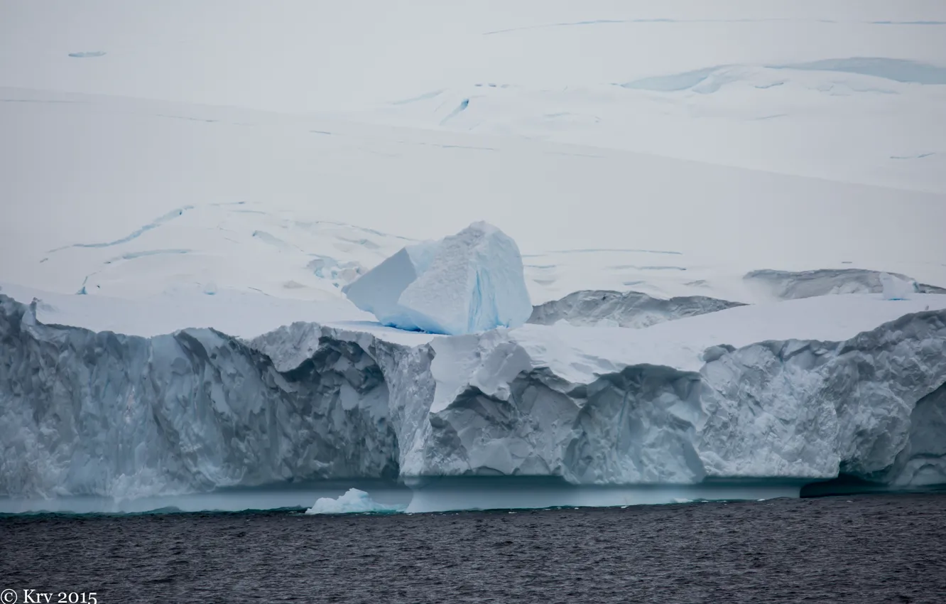 Photo wallpaper ice, glacier, iceberg, Antarctica