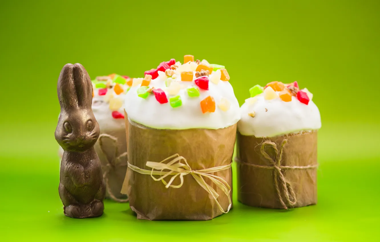 Photo wallpaper holiday, chocolate, Easter, cake, chocolate Bunny
