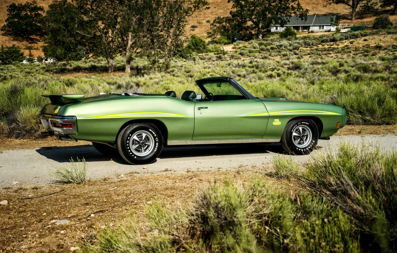 Photo wallpaper Pontiac, GTO, 1970, Pontiac, Convertible, Ram Air III, The Judge