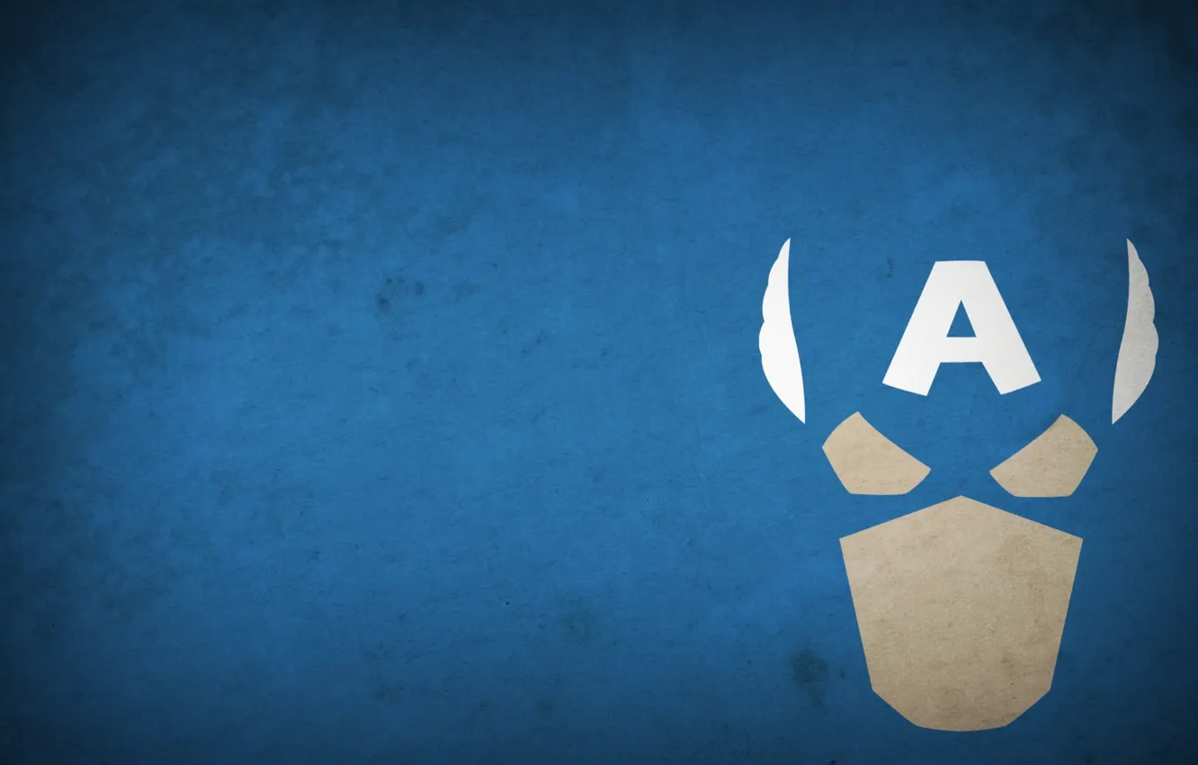Photo wallpaper figure, minimalism, Captain America, 1920x1080, picture, Minimalism