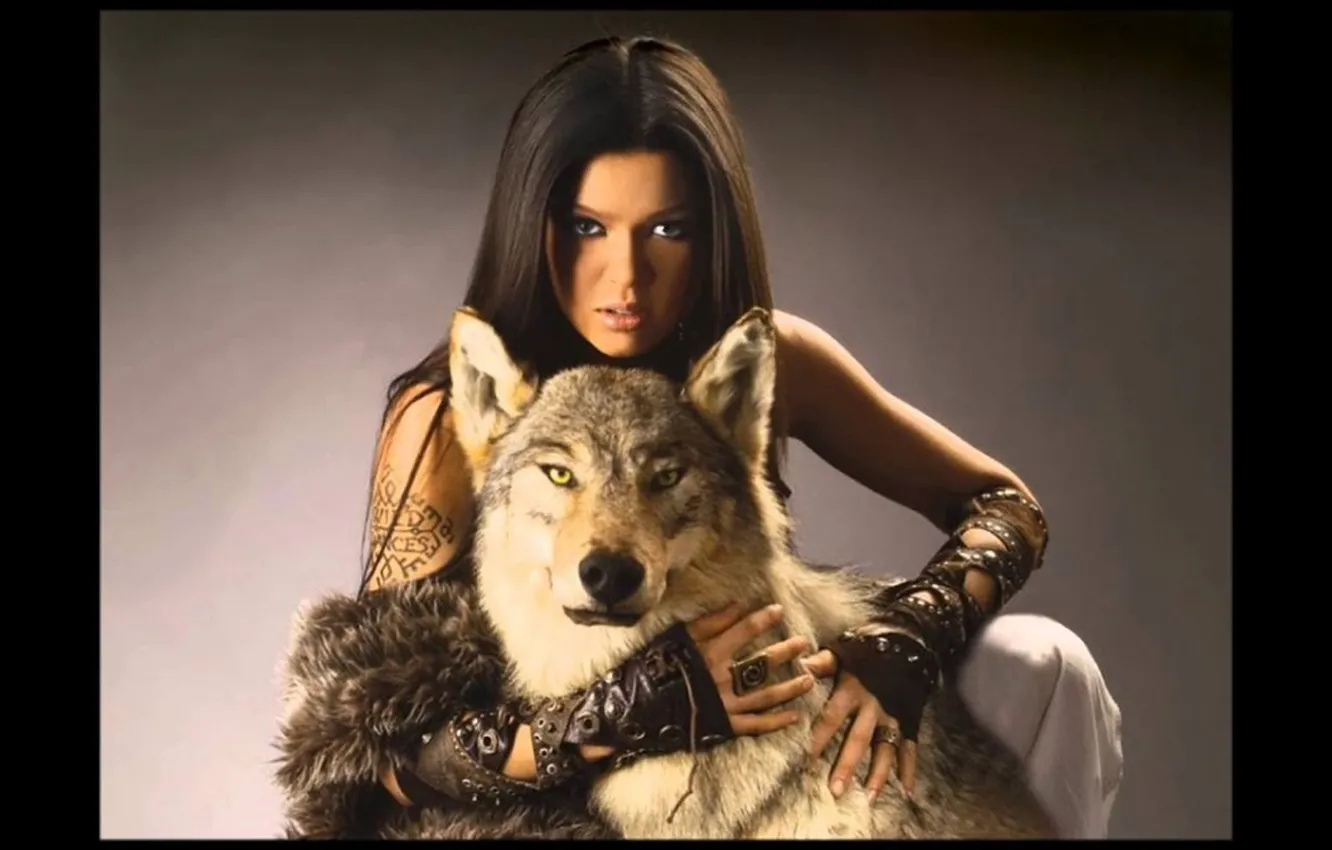 Photo wallpaper Predator, nature, animal, wolf, fantasy art, wildlife, portrait, with input