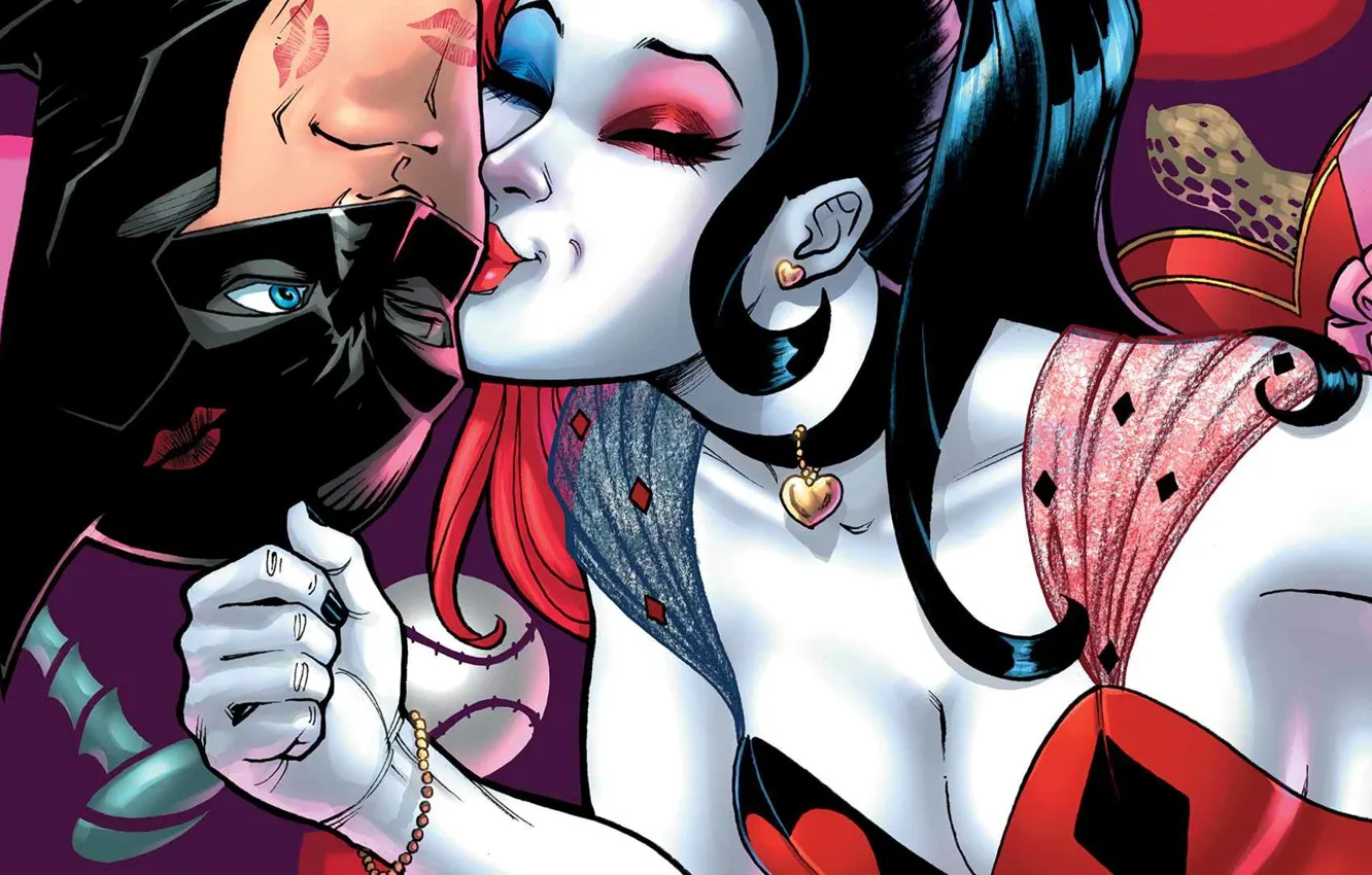 Photo wallpaper Batman, Batman, Harley Quinn, Harley Quinn, Margot Robbie, Margot Robbie, Suicide Squad, Suicide squad