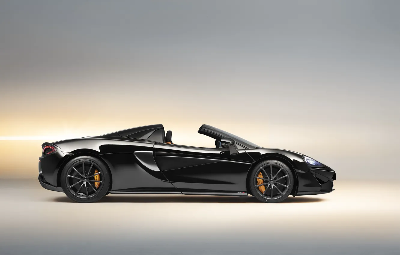 Photo wallpaper McLaren, Spider, side view, Design Edition, 570S, supercar, 2018