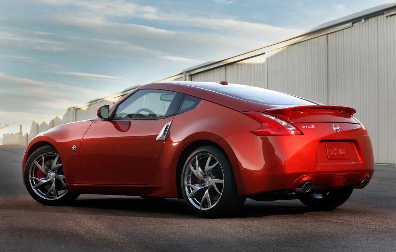 Photo wallpaper coupe, yard, Nissan, 350Z