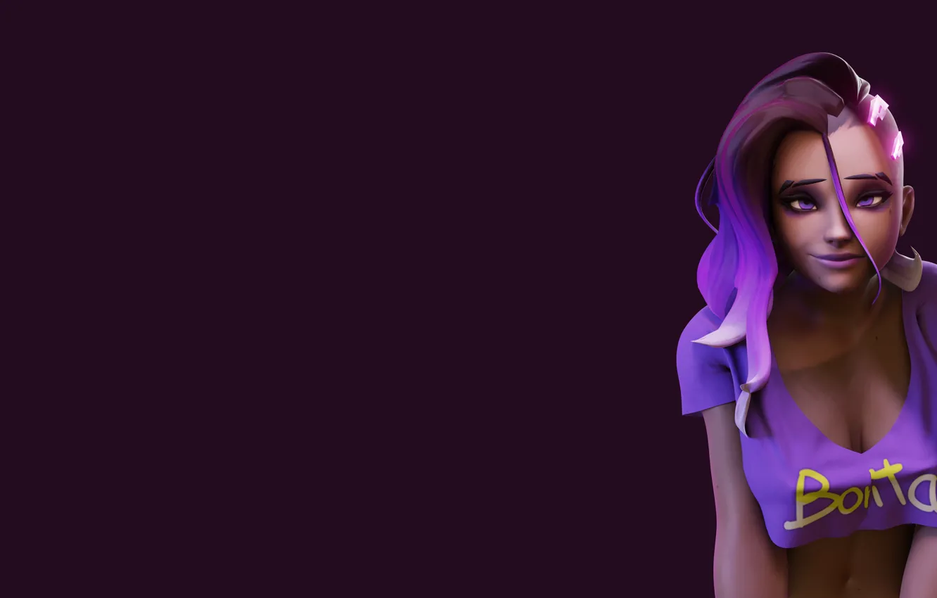 Photo wallpaper beautiful, cutie, Overwatch, Character, Sombra