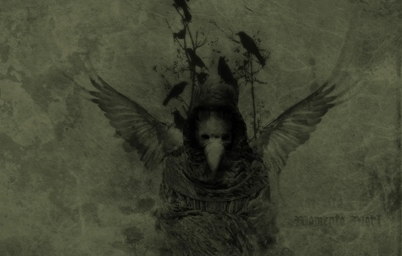 Photo wallpaper Raven, momento mori, godgory
