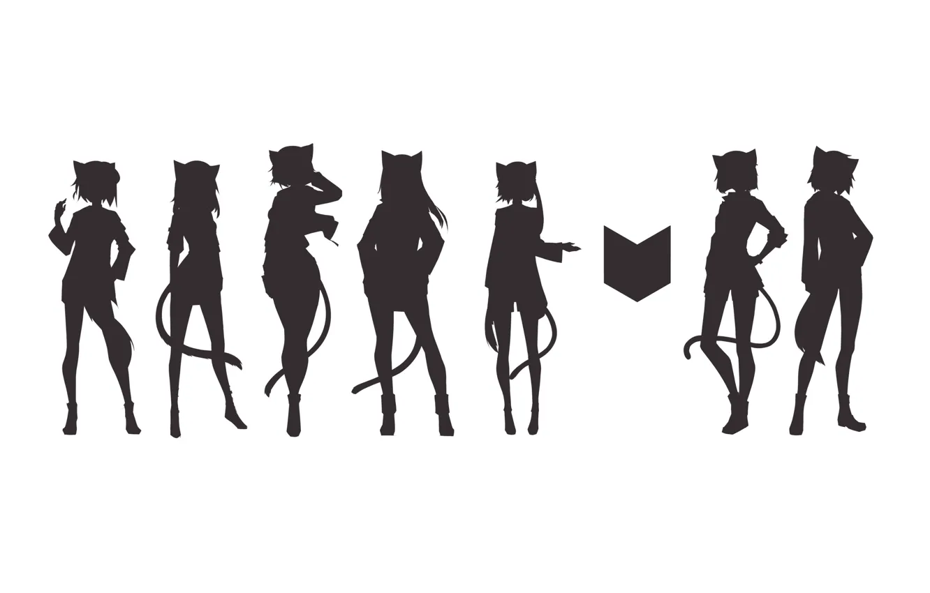 Photo wallpaper girl, minimalism, white background