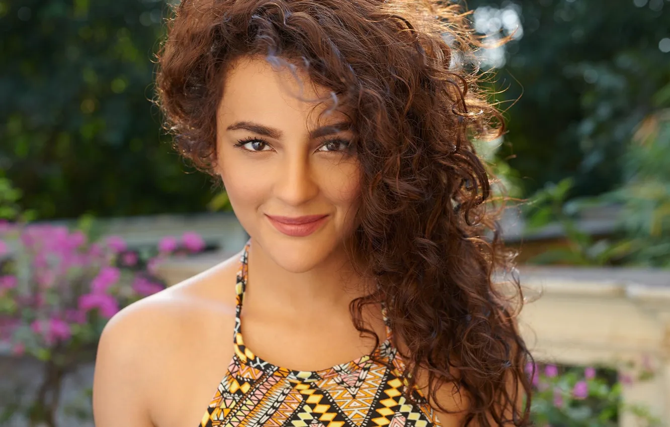 Photo wallpaper girl, hot, sexy, eyes, smile, beautiful, figure, model