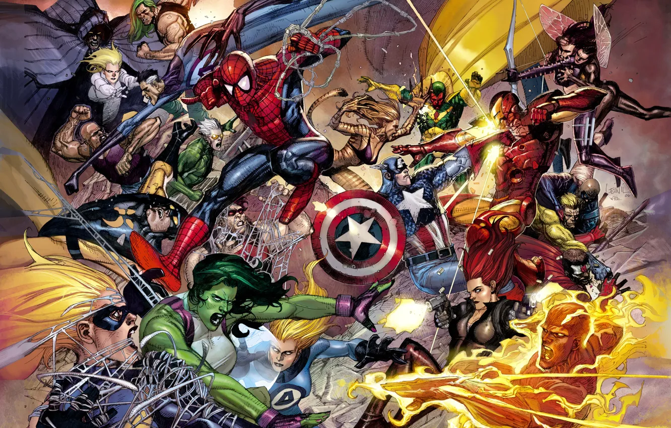 Photo wallpaper fantasy, Marvel, comic