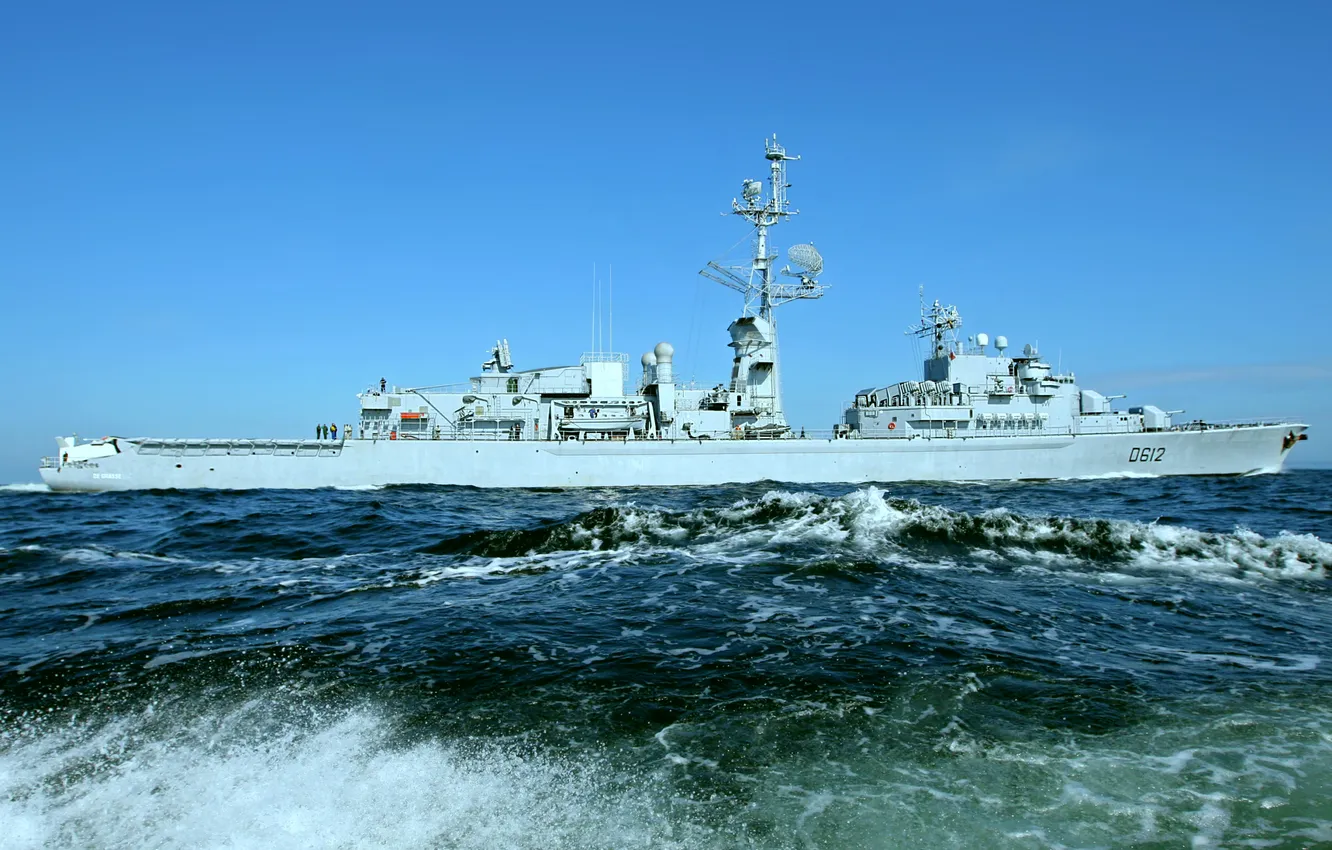 Photo wallpaper French Navy, destroyer, From Grasse
