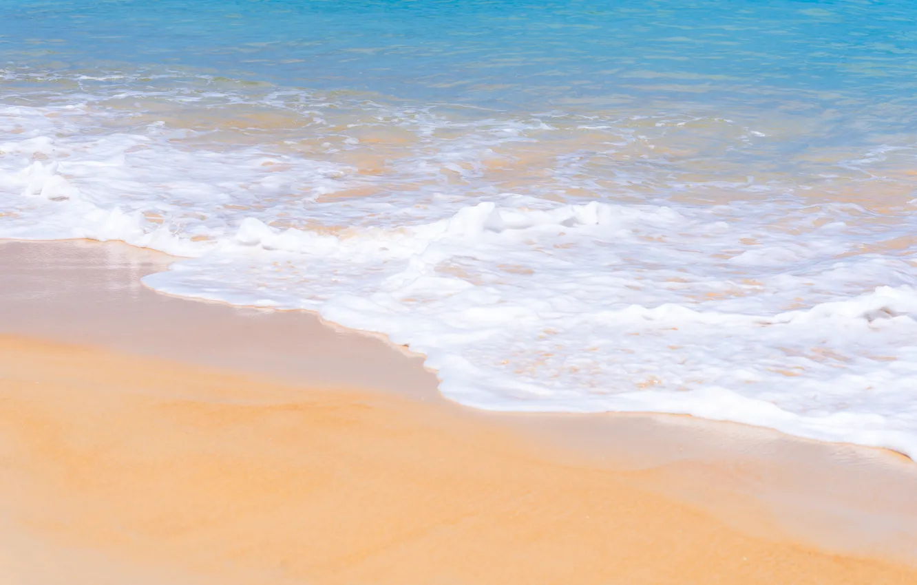 Photo wallpaper sand, sea, wave, beach, summer, shore, summer, beach
