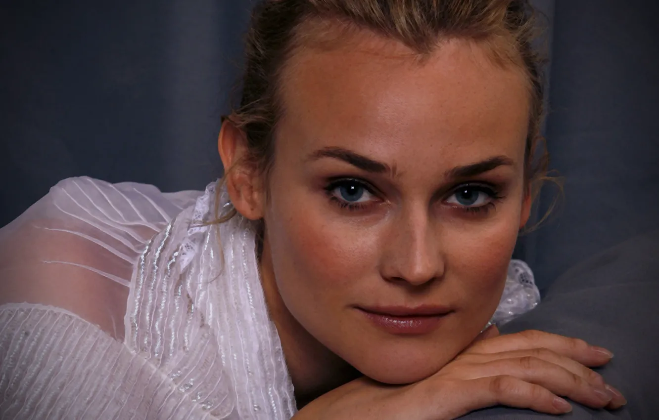 Photo wallpaper look, face, actress, blonde, Diane Kruger, Diane Kruger