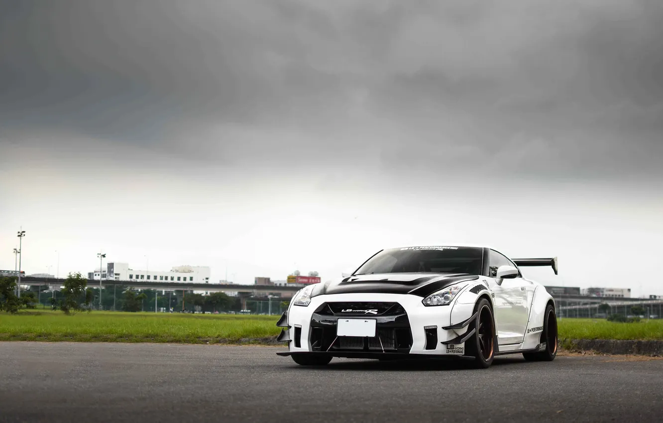 Photo wallpaper car, Nissan, R35