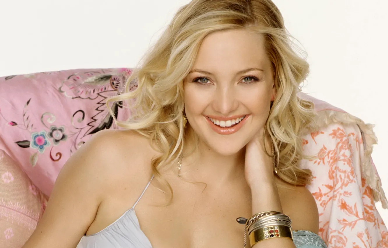 Photo wallpaper smile, model, actress, blonde, Kate Hudson