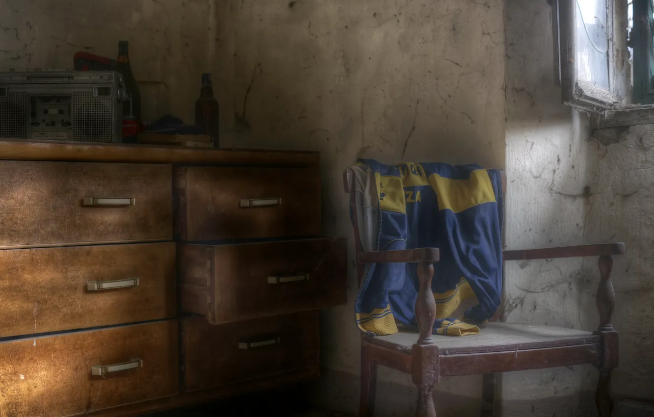 Photo wallpaper chair, window, naturalism