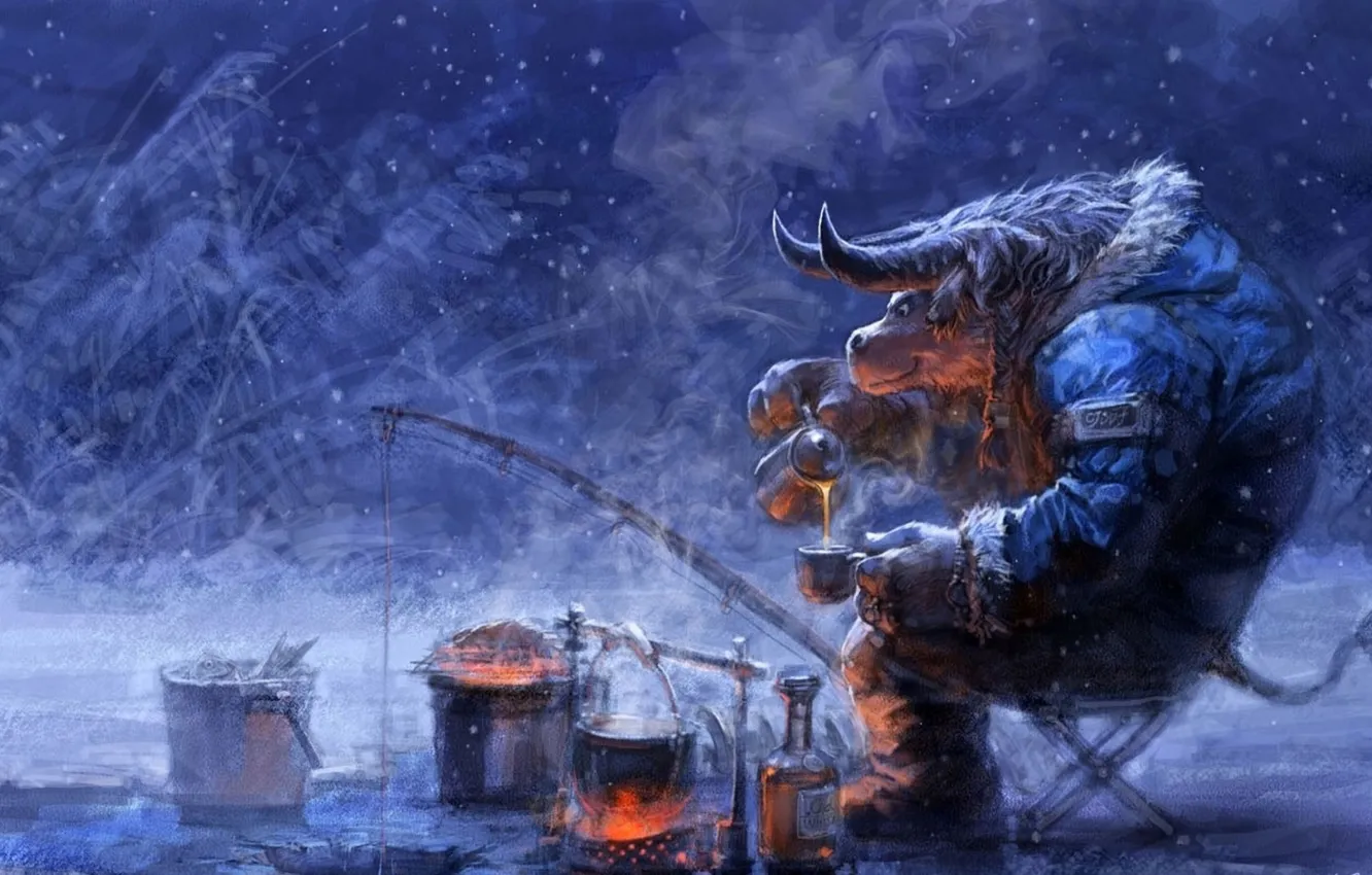 Photo wallpaper World of Warcraft, Blizzard Entertainment, Tauren
