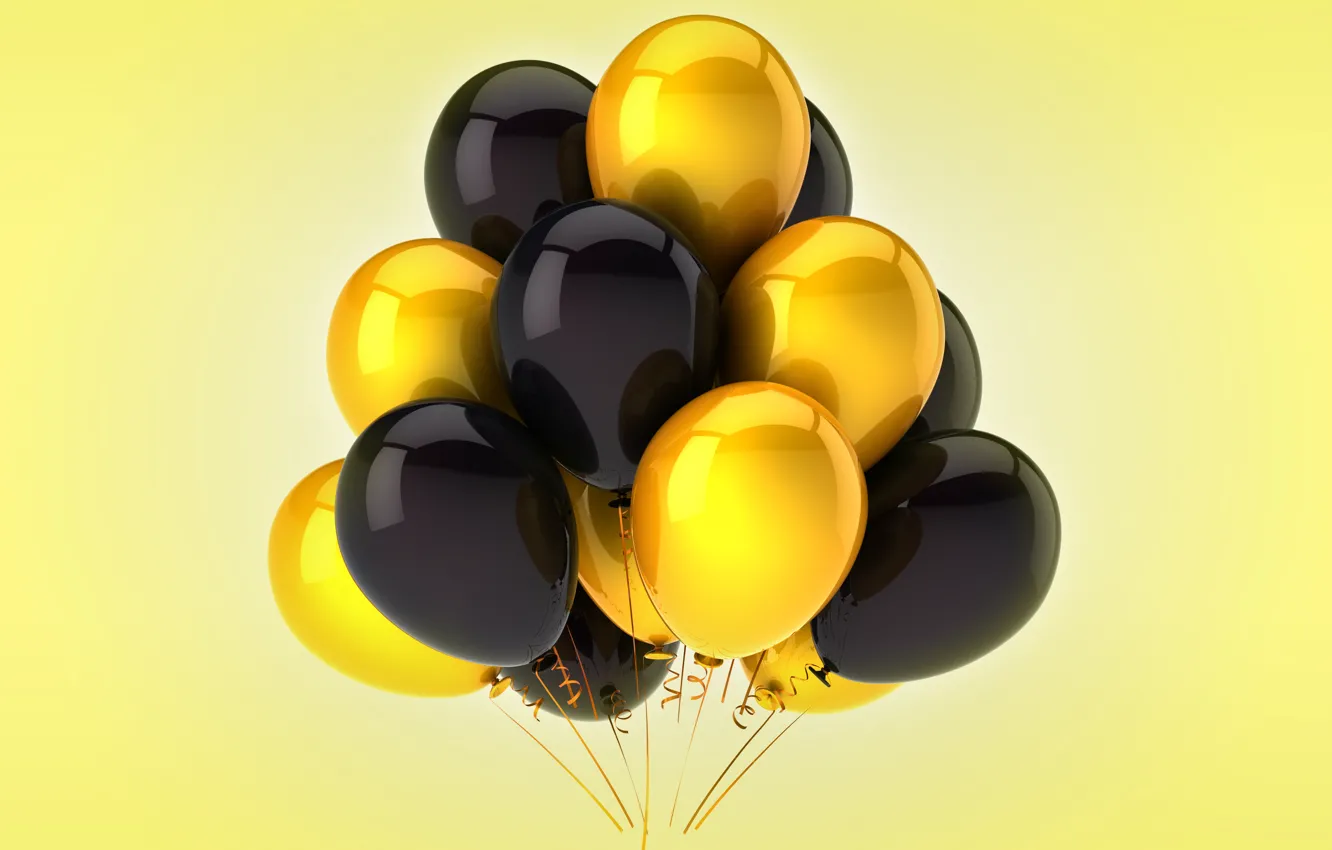Photo wallpaper balloons, celebration, holiday, balloons