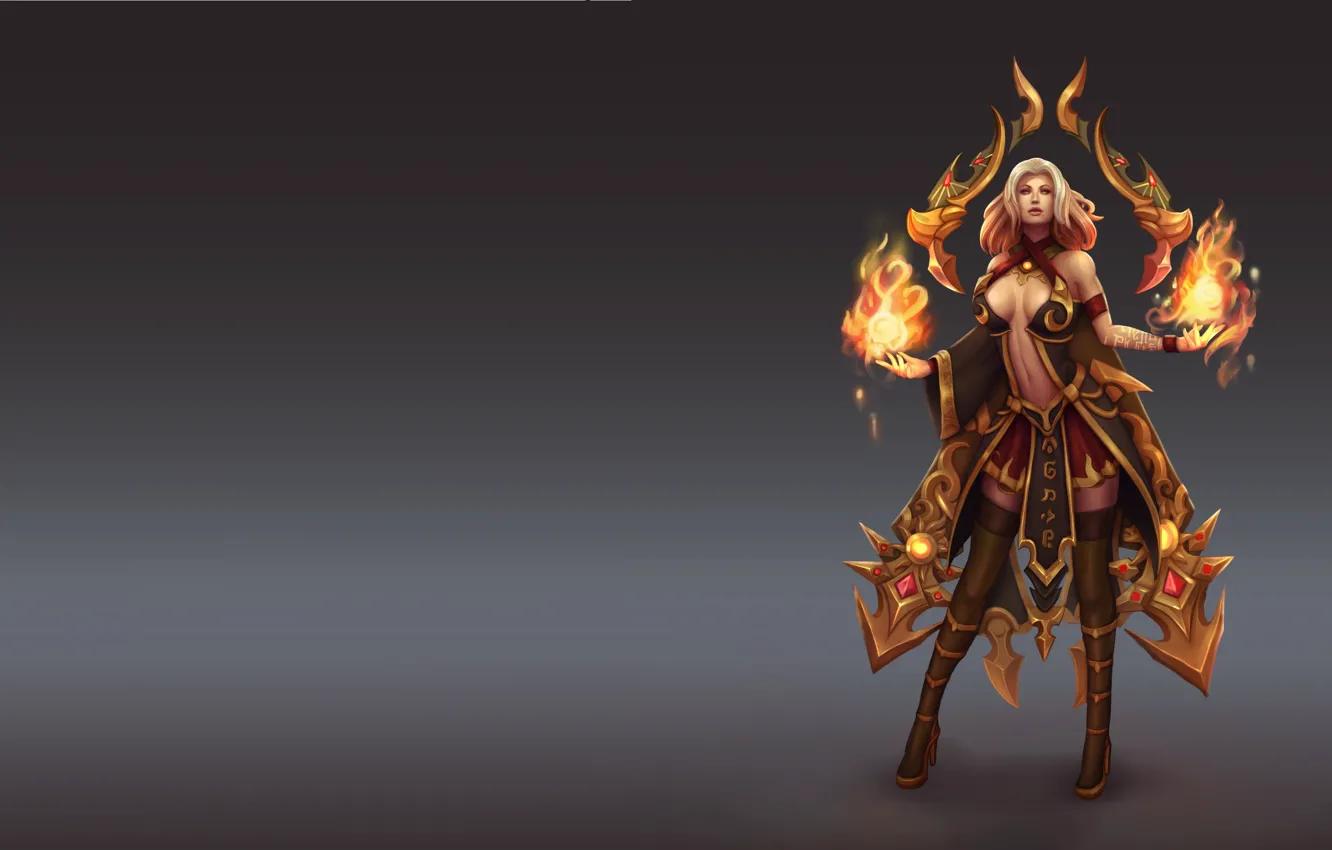 Photo wallpaper the game, fantasy, art, costume design, Anna the Fire Keeper, Chu Anh
