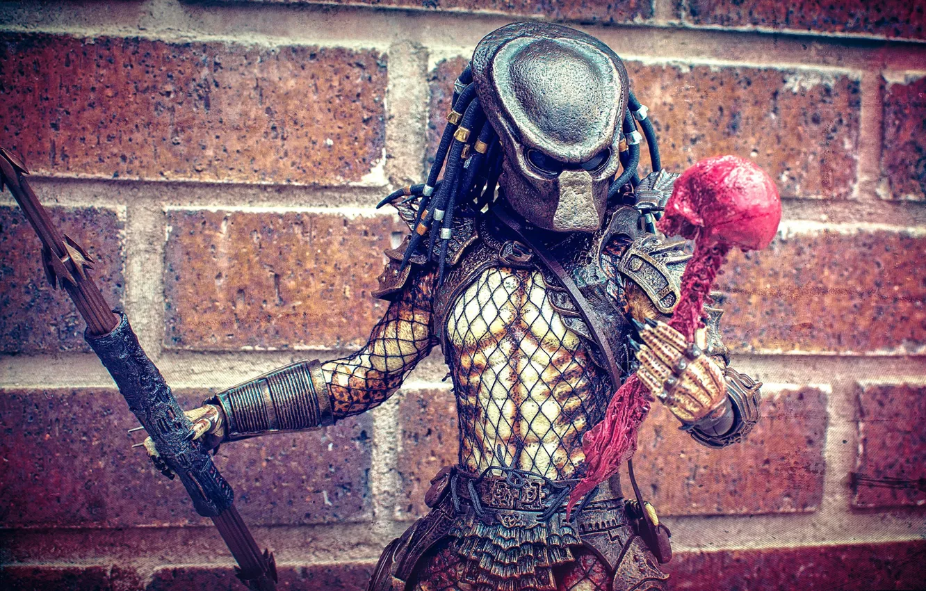 Photo wallpaper toy, predator, being, figurine, Predator, thing