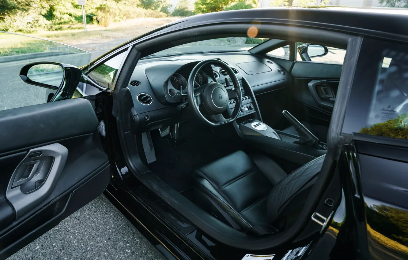 Photo wallpaper Lamborghini Gallardo, car interior, Lamborghini, Gallardo