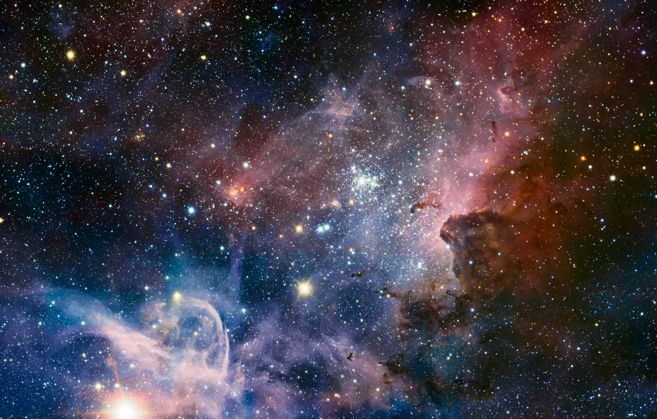 Photo wallpaper stars, dust, Nebula, gas, Kiel