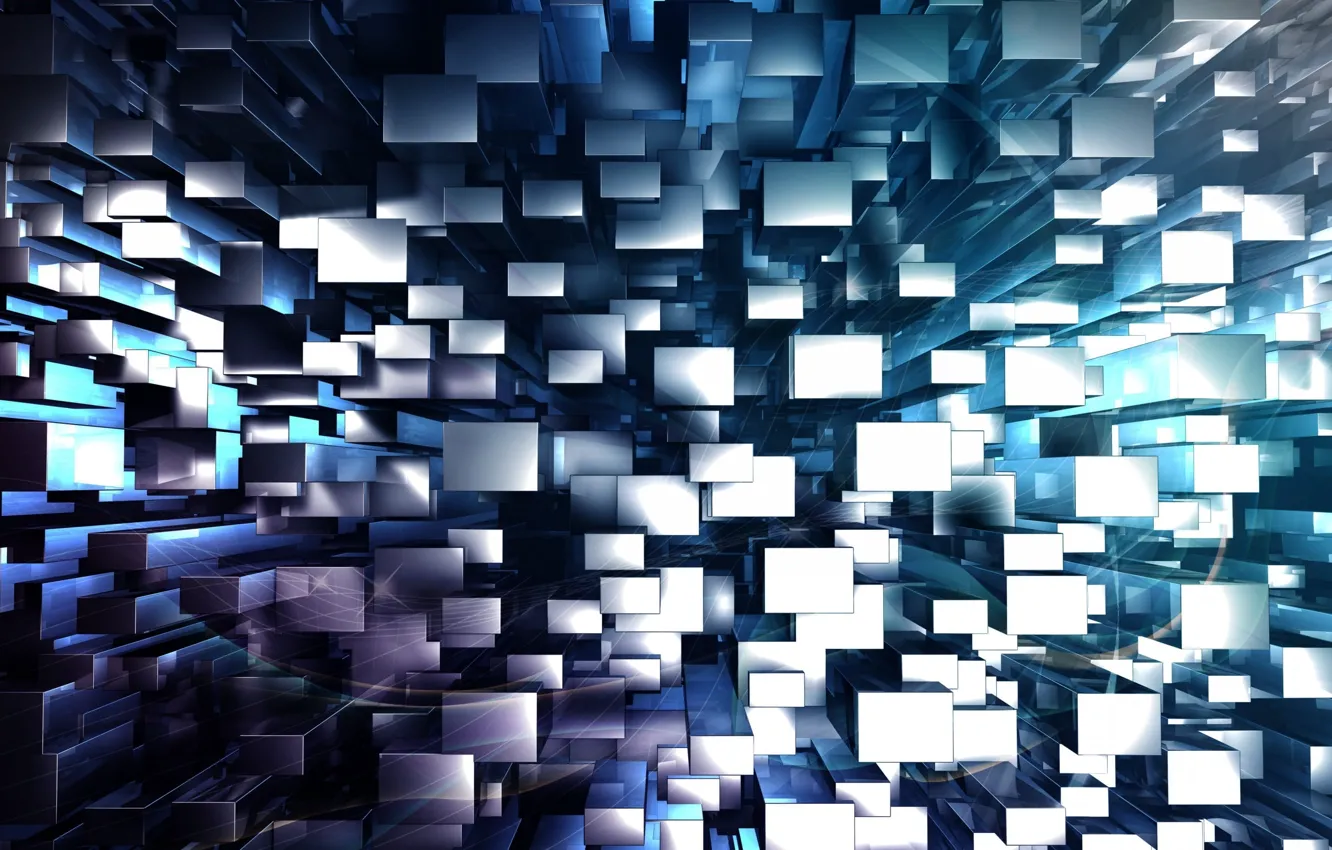 Photo wallpaper abstraction, abstraction, digital art, digital art, 3D blocks, 3D blocks