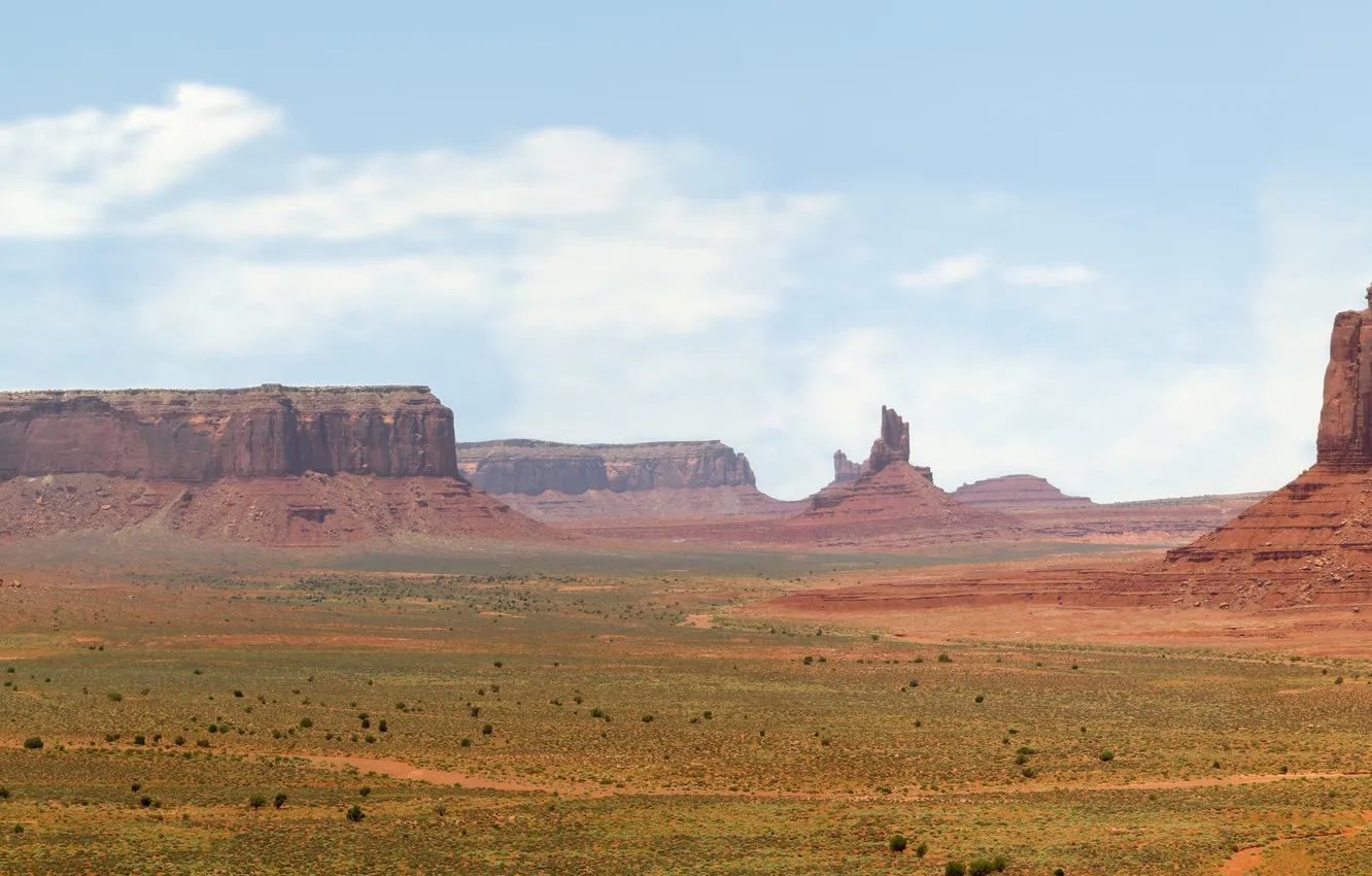 Photo wallpaper sand, the sky, grass, clouds, landscape, stones, photo, rocks