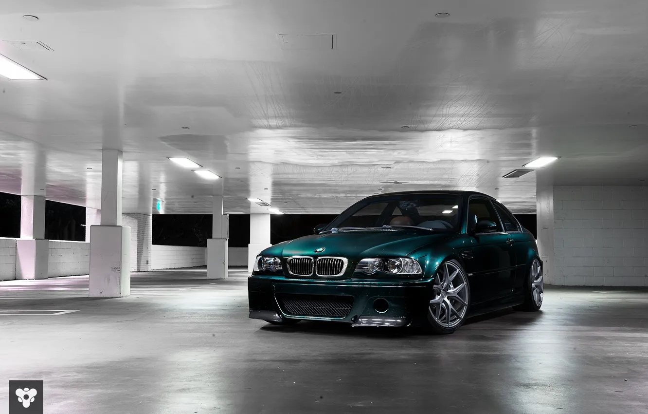 Photo wallpaper BMW, E46, Wheels, Columns, M3