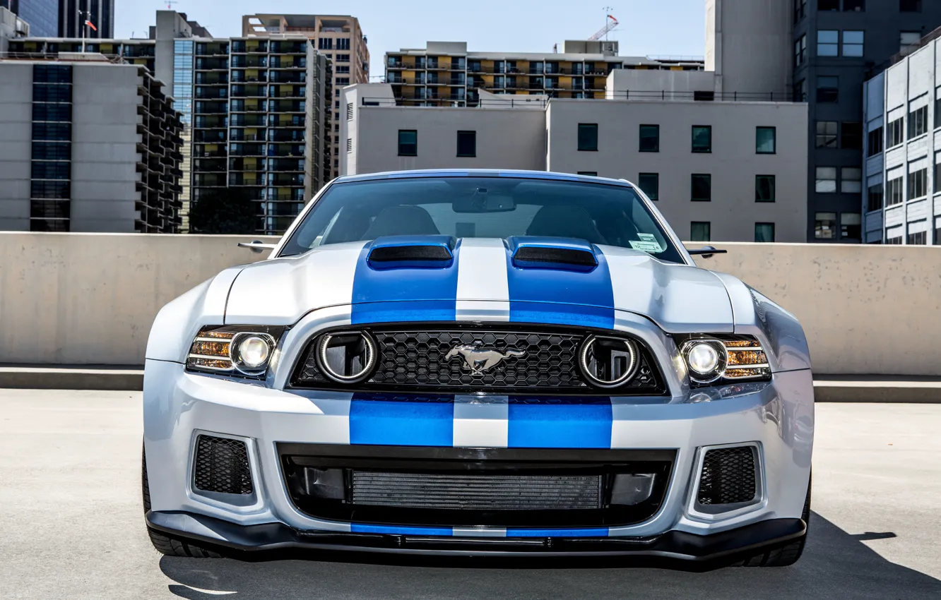 Photo wallpaper Mustang, Ford, Shelby, Need For Speed, The front, 2014, From