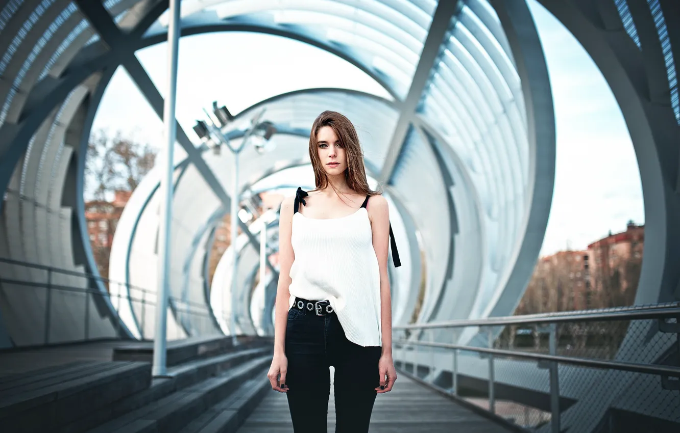 Photo wallpaper look, pants, Natalia Ostrofsky