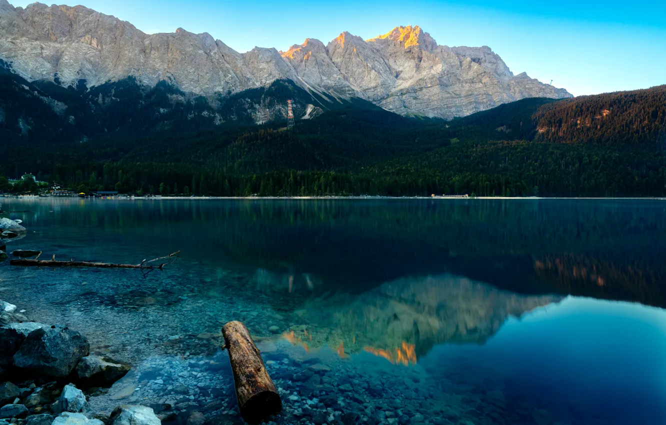 Photo wallpaper trees, sea, nature, stone, wood, water, mountain, Philipp