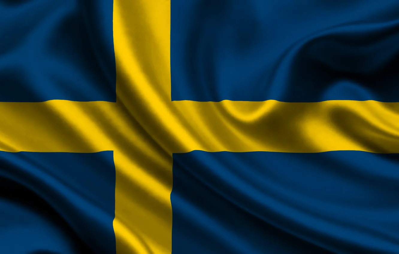 Photo wallpaper flag, Sweden, sweden