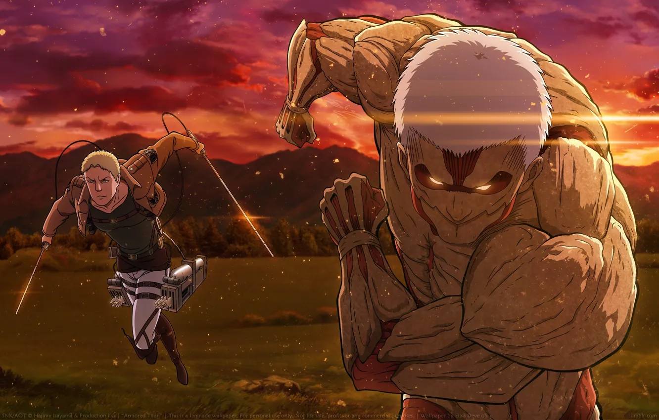 Photo wallpaper swords, Titan, burning eyes, armored, Shingeki no Kyojin, Attack On Titan, The Invasion Of The …
