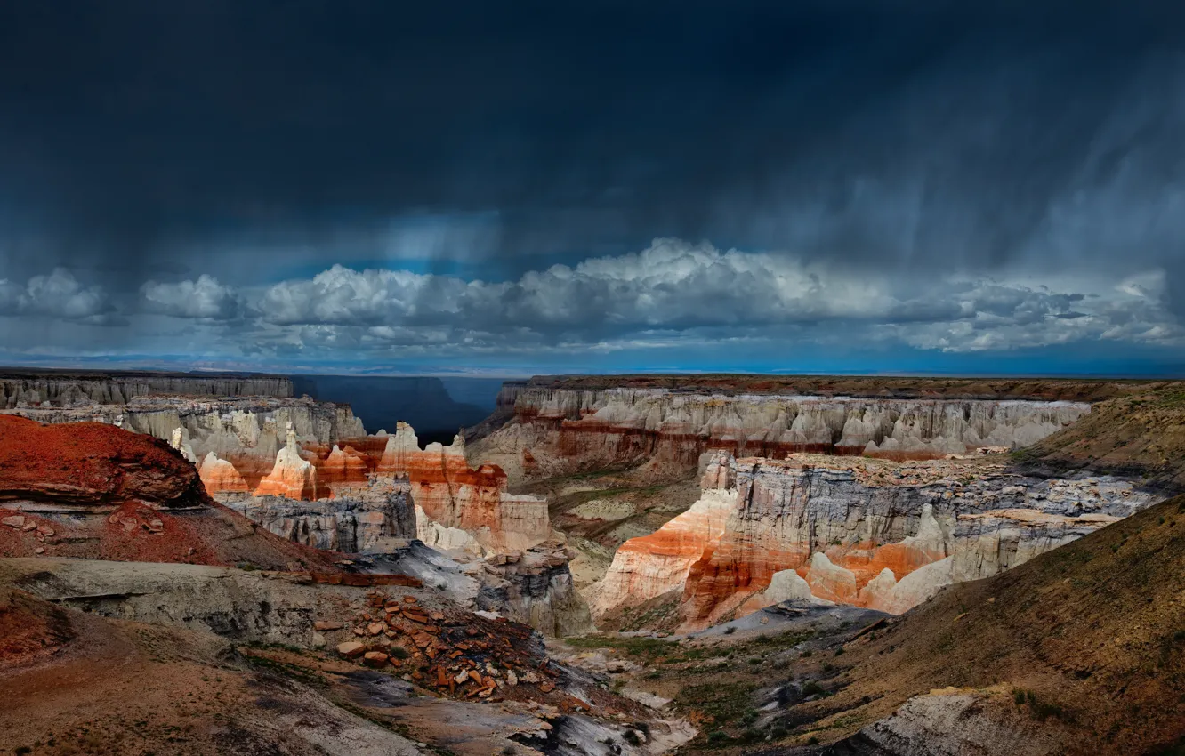 Photo wallpaper clouds, AZ, USA, Number Of Main Canyon