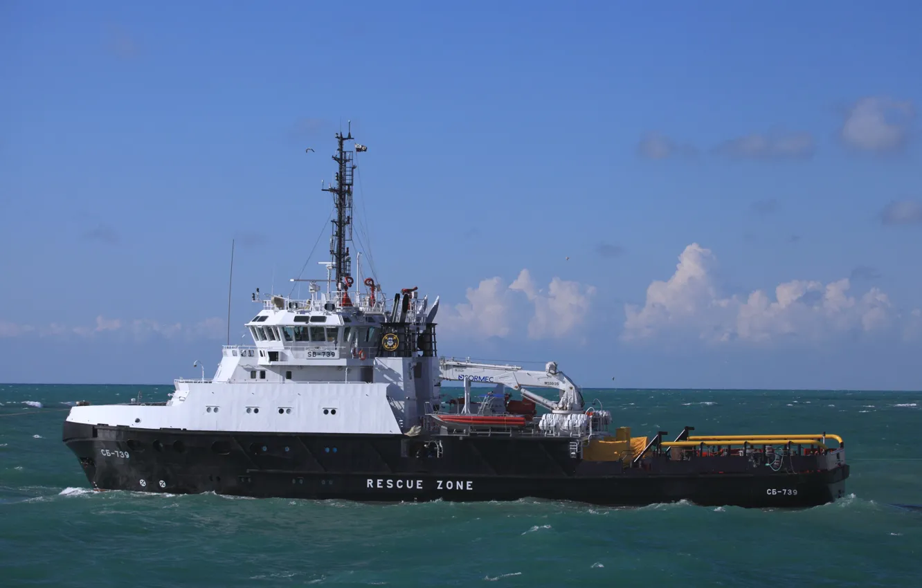 Photo wallpaper tug, sea, rescue, The black sea, SB-739