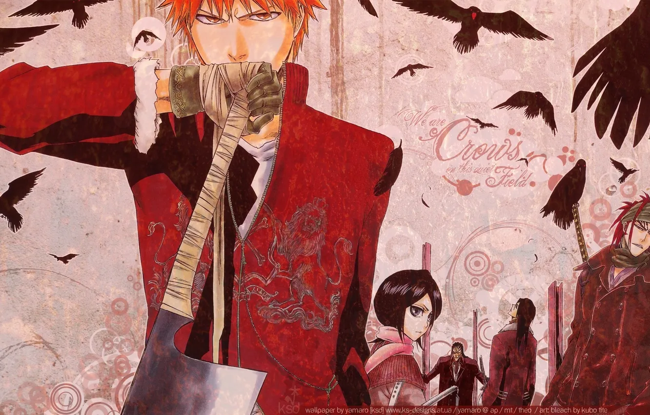 Photo wallpaper Bleach, Bleach, ichigo, crows