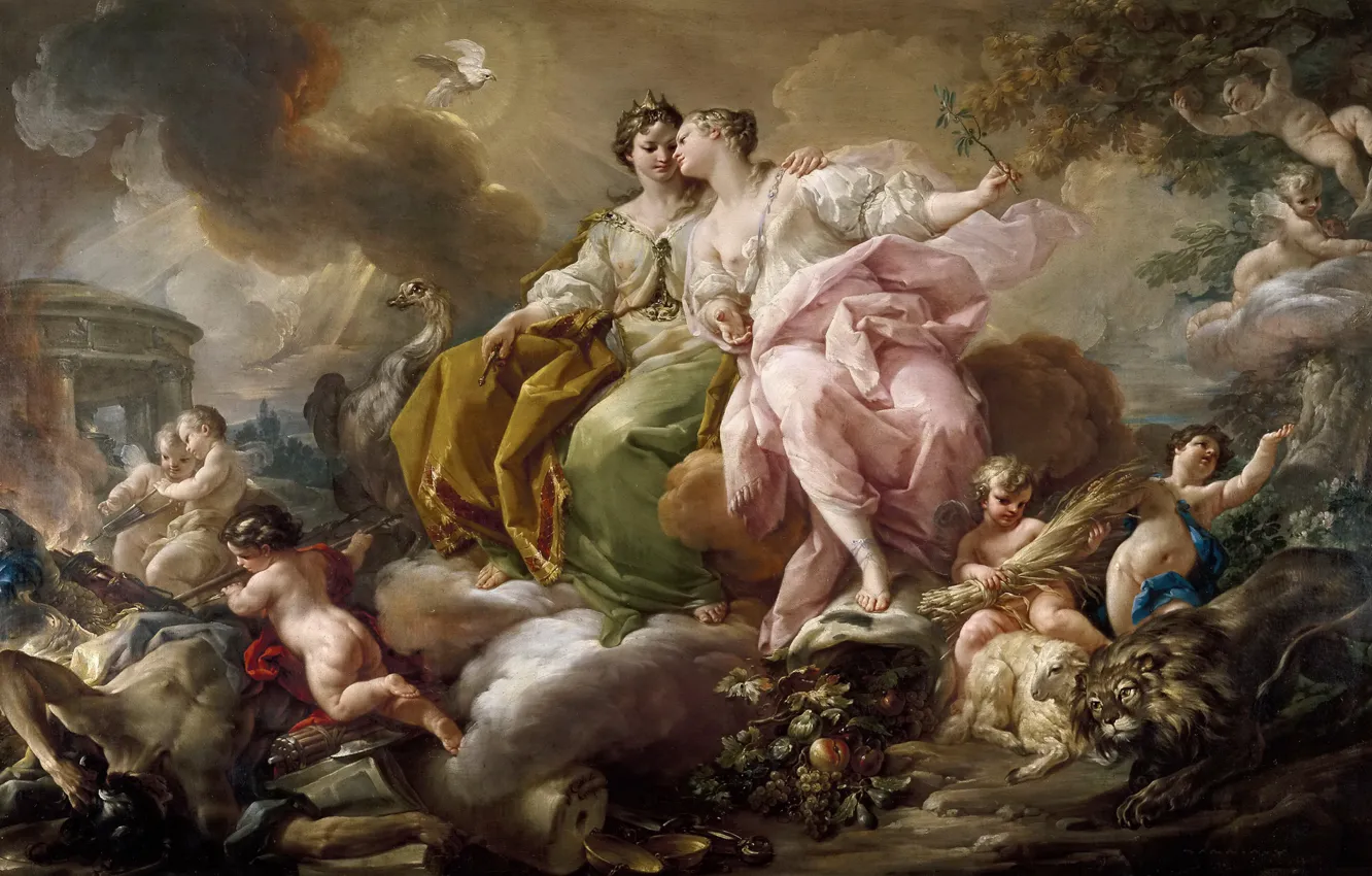 Photo wallpaper picture, mythology, Corrado Dzhakvinto, Peace and Order