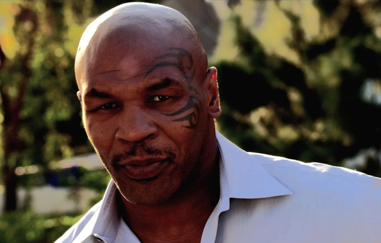 Photo wallpaper tattoo, boxer, Mike Tyson, Mike Tyson