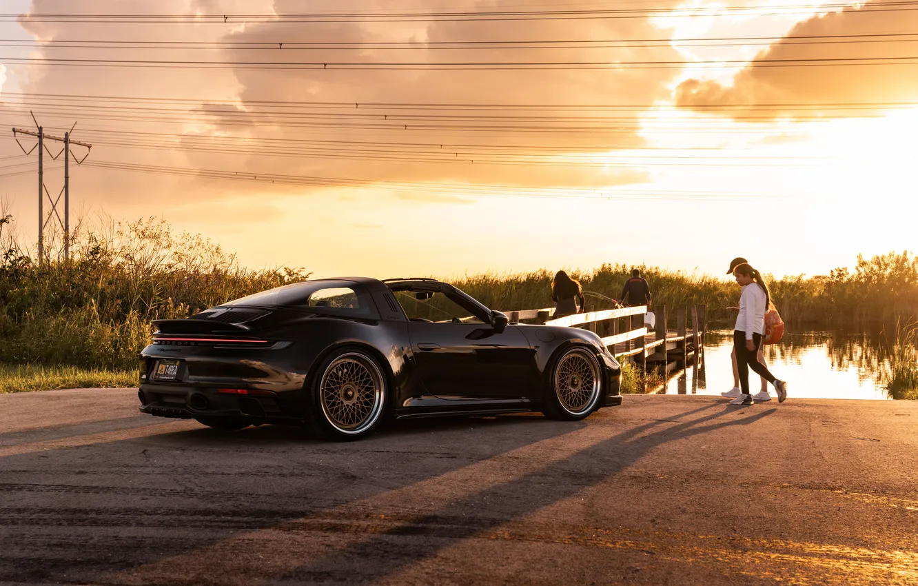 Photo wallpaper Porsche, GTS, Targa 4, 992