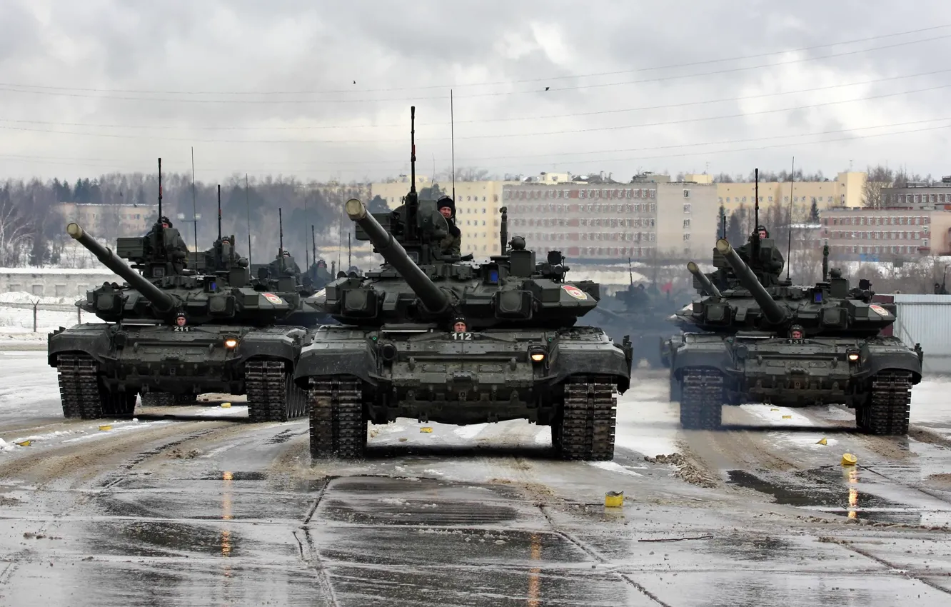 Photo wallpaper tank, Russia, armor, military equipment, tank, T-90A